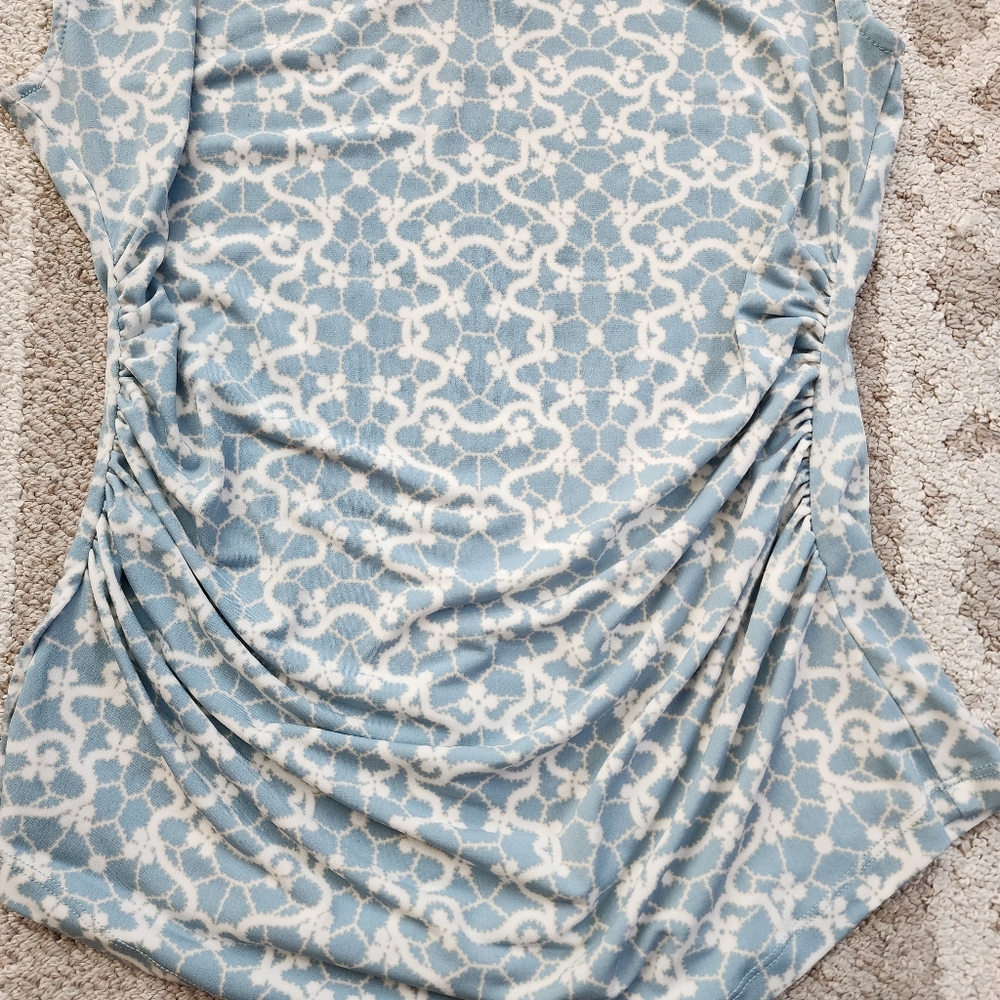 Ann Taylor Patterned Ruched Top - image 7